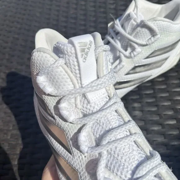 Adidas Freak Carbon Mid White Silver Metallic Men's Football Shoes EE7133 Size 8